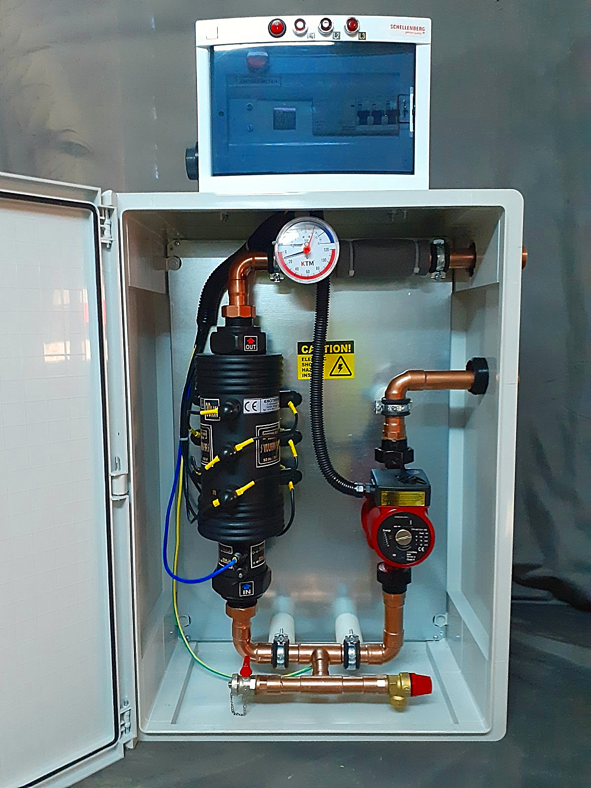 Mini boiler room - PE type - Vulkan 9F - 21kW